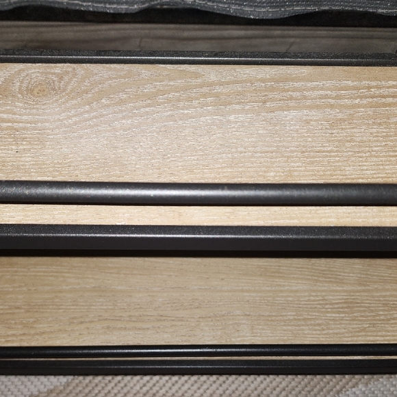 Hobby Lobby Rustic Farmhouse Black and Brown Display Shelf - Picture 3 of 4